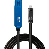 Lindy 43381, 8 m, USB C, USB A, USB 3.2 Gen 1 (3.1 Gen 1), 5 Gbit/s, Schwarz, Blau