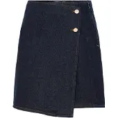 Y.A.S Jeansrock "YASLISANA HMW SHORT DENIM SKIRT S. NOOS", Damen, Gr. 40, dunkelblau denim, Denim/Jeans, Obermaterial: 100% Baumwolle, unifarben, kurz, Röcke Jeansrock