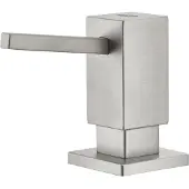 GROHE Cube Spülmittelspender, für Flüssigseifen, Vorratsbehälter 500 ml, 40649DC0, Farbe: Supersteel