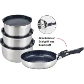 GSW Topf-Set "EASY CLICK" Set, 8 Stk. tlg. Edelstahl