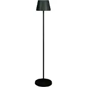 Konstsmide LED-Akku-Stehlampe Pomezia, schwarz, 124 cm, IP54, USB
