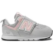 New Balance Unisex für Kinder. NW574V1 Turnschuhe 574 New-b grau (21 W), Wohnung, Klettverschluss, Lässig, Kinderbekleidung