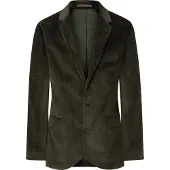Hackett London für Herren. HM470485 Americana Cord grün (38/32), Lässig, Party, Baumwolle, Klassisch, Langarm