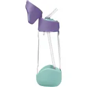 B.Box Bottle with Straw Flasche mit Strohhalm Lilac Pop 1 St.