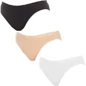 Dim Pack-3 Les Pockets Höschen elastischen Stoff D4H00 Frau