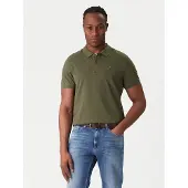 Tommy Hilfiger Poloshirt DM0DM20676 Khakifarben Slim Fit