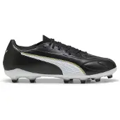 Puma King 20 Match FG/AG Fußballschuh, Unisex, Schwarz/Weißgold, 7 UK – Black White Gold, Größe 40.5 EU