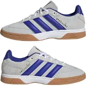 Adidas Hallenschuh PERFORMANCE "SPEZIALIST INDOOR", Herren, Gr. 45, grau (cloud weiß, lucid blau, grau two), Leder, Textil, Schuhe Hallenschuh, Handballschuh