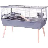 Zolux NEOLIFE 100 Käfig für Meerschweinchen, grau