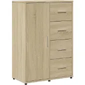 vidaXL Sideboards 2 Stk. Sonoma-Eiche 60x31x84 cm Holzwerkstoff