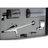 Sparmax DH125 Airbrush-Pistole mit doppelter Wirkung, Chrom, 0,5 mm