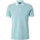 G-Star Poloshirt "Dunda Slim Fit", Herren, Gr. XL, grün (mineral blau gd), Piqué, Obermaterial: 95% Baumwolle, 5% Elasthan, unifarben, slim fit normal, Shirts Poloshirt, Logostickerei auf der Brust