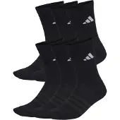 Adidas Kurzsocken ORIGINALS "Socken Cushioned Crew Socks 6P 6er Pack", Herren, Gr. 43-45, schwarz, Obermaterial: 56% Baumwolle CO. 40% Polyester PES. 3% Elasthan EL. 1% Polyamid PA., Socken Kurzsocken