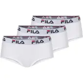 FILA Retro Pants "WOMAN CULOTTE", Damen, Gr. L, weiß, Obermaterial: 95% Baumwolle, 5% Elasthan, unifarben, körpernah, Unterhosen Retro Pants, elastischer Logobund