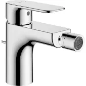 Hansa HANSABASIC Bidetbatterie, mit Ablaufgarnitur, Ausladung 129mm, chrom, 55433243