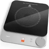 TOKIT Induktionskochfeld 2100W, 16mm Ultradünn Induction Hob 9 Heizstufen, Induk
