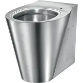Delabie WC BCN P bodenst. Anschl. von hinten Edst. 1.4301 satiniert