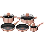 Lagostina Ramata Kochgeschirrset 8-teilig, Aluminium mit polierter Kupferbeschichtung
