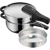 WMF Perfect NEW Perfect One Pot Schnelltopf-Set mit Dampfgareinsatz, 4,5 und 3,0 Liter edelstahl