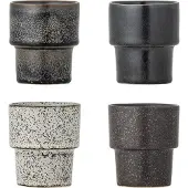 Bloomingville Ewan, Set, 0,75 l, Tasse, Espresso, Braun, Steingut