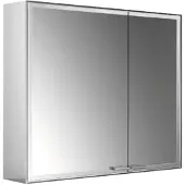 Emco prestige 2 Lichtspiegelschrank, Aufputzmodell, 788mm, breite Tür links, 989707003, Ausführung: ohne light system