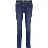 MADELEINE Regular-fit-Jeans "Jeans Slim-Fit Jeans mit Kettendetail" Kettendetail