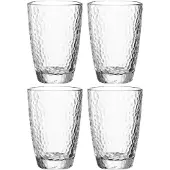 Leonardo Gläser-Set "MATERA", transparent (klar), H:12cm Ø:8,4cm, Glas, Trinkgefäße, Gläser-Set, 340 ml, 4-teilig