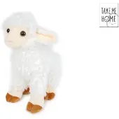 Van Manen Veenendaal Bring mich nach Hause, weißes Plüschschaf, stehend, 20 cm