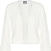 Culture Blusenblazer "Damen Blazer CUeloise", Damen, Gr. 44, weiß (spring gardenia), Obermaterial: 74% Polyester PES. 22% Viskose CV. 4% Elasthan EL., Blazer Blusenblazer
