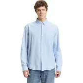 Tom Tailor Langarmhemd gestreift, mit Button-down-Kragen