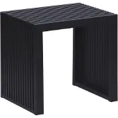 Relaxdays Sitzbank, Bambus, Küchenbank modern, Umkleidebank Flur, Bad, Schlafzimmer, HBT 43x45x33 cm, Schuhbank, schwarz