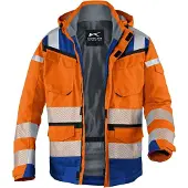 Kuebler KÜBLER REFLECTIQ Wetterjacke SYMPATEX PSA 2 warnorange/kornblumenblau 3XL - 1307 8332-3746-3XL - warnorange/kornblumenblau
