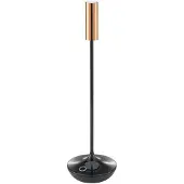 Sigor LED Akku-Tischleuchte "Nucandle" 1,6W 827 (Warmton-extra) Keramikschwarz + Kupfer dimmbar