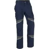 Kübler Activiq Cotton+ Hose Dunkelblau/Anthrazit 52