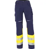 Kübler Hose REFLECTIQ Klasse 1 warngelb/dunkelblau Form 2208 Grösse 27K