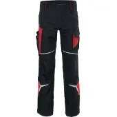 Kübler Hose BODYFORCE schwarz/mittelrot Form 2225 Grösse 26
