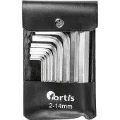 Fortis Winkelschraubendreher-Satz in Kunststofftasche / 10-teilig