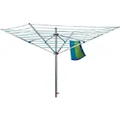 Blome Wäschespinne Alustar 50 aus Aluminium, frei drehbar, 50 m Leinenlänge