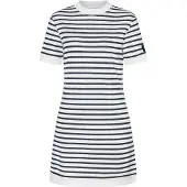 Super.natural W Casual Stripe BIO Dress fresh white/navy stripe (Z16) XS