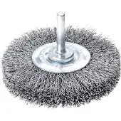 Lessmann Schaft-Rundbürste Stahldraht gew. 60x0,3mm