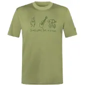 Super.natural - Van Life Bio Jersey Tee - Merinoshirt Gr XXL oliv