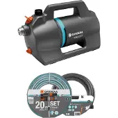 Gardena 4200 Silent Set, 600 W, AC, 3,9 bar, 4200 l/h, IPX4, Orange, Grün, Grau