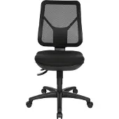 Topstar Bürodrehstuhl Sitzhöhe 430-510mm schwarz mit Lendenwirbelstütze ohne Armlehnen