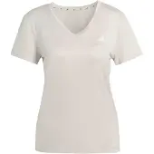 Adidas - Women's Workout Essentials V-Neck T-Shirt - Funktionsshirt Gr XL beige/grau