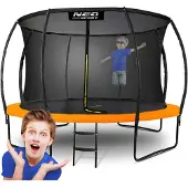 Neo-Sport Profiliertes Gartentrampolin 12 Fuß/374 cm mit -Innennetz