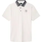 Hackett London für Herren. HM563381 Heritage Poloshirt in klassischer Passform weiß (3XL), Lässig, Baumwolle, Kurzarm