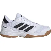 Adidas Hallenschuh PERFORMANCE "LIGRA 8 INDOOR KIDS", Jungen, Gr. 35, schwarz-weiß (cloud weiß, core schwarz, ftwr weiß), Synthetik, Textil, Schuhe Hallenschuh