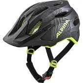 Alpina sport Alpina Fahrradhelm Carapax JR schwarz/neongelb matt, Gr.51-56cm