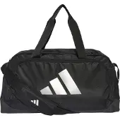 Adidas Herren Damen Sporttasche Umhängetasche Reisetasche Defender Duffelbag S, Farbe:Schwarz, Artikel:-black / silver metallic