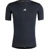 Adidas T-Shirt PERFORMANCE "TECHFIT COMPRESSION TRAINING", Herren, Gr. XXL, schwarz, Obermaterial: 83% Polyester, 17% Elasthan, Shirts T-Shirt